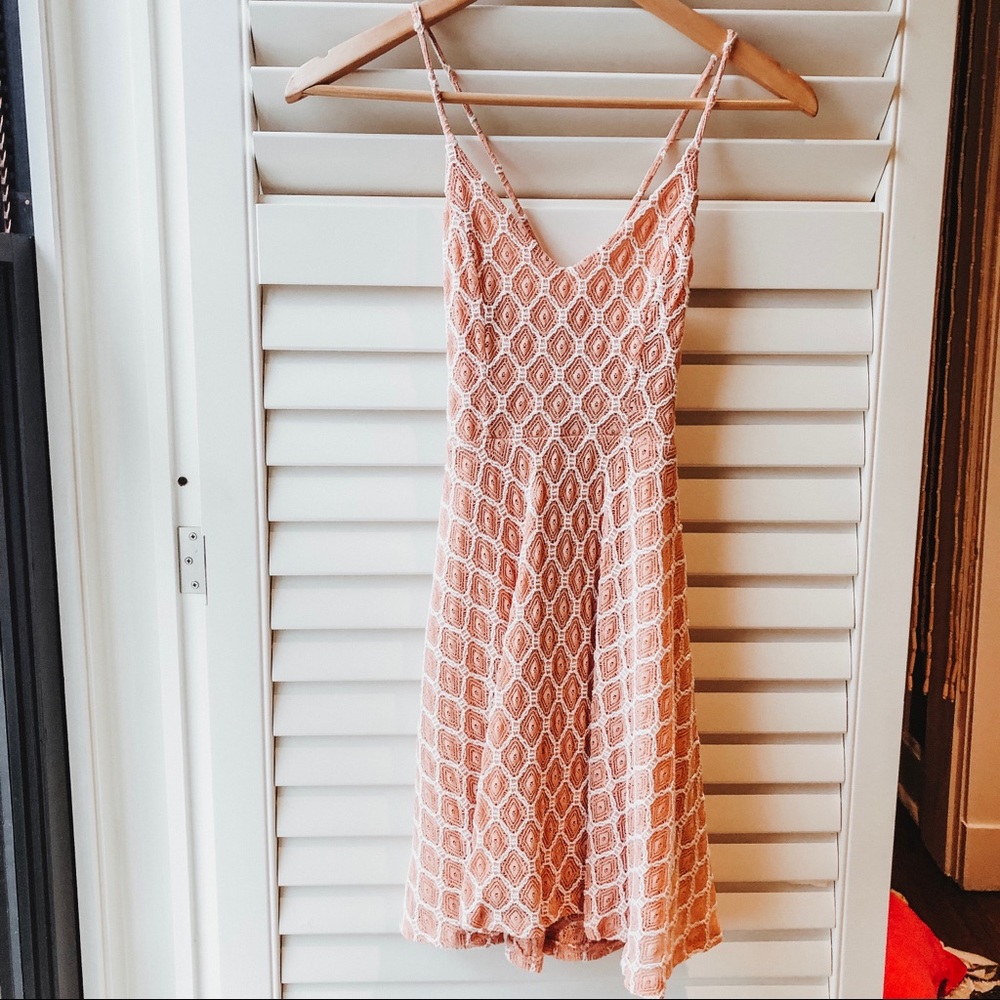 Crochet skater dress